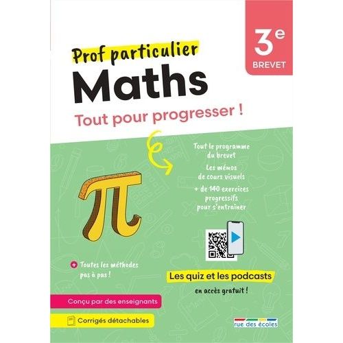 Maths 3e Brevet - Tout Pour Progresser !    Format Beau livre 