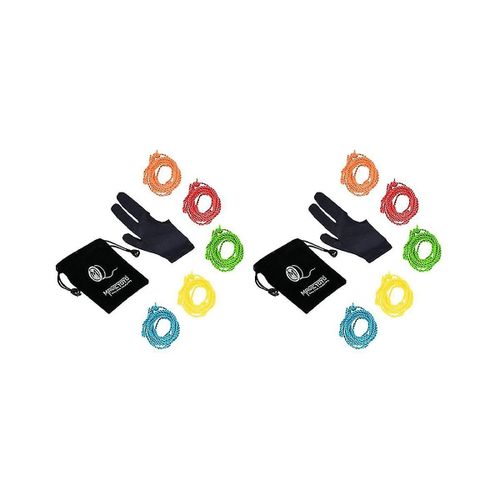 Professional 10 Pcs Yoyo Strings (Couleur Alatoire), 2 Yoyo Glove, 2 Yoyo Bag Yo Yo Accessoires