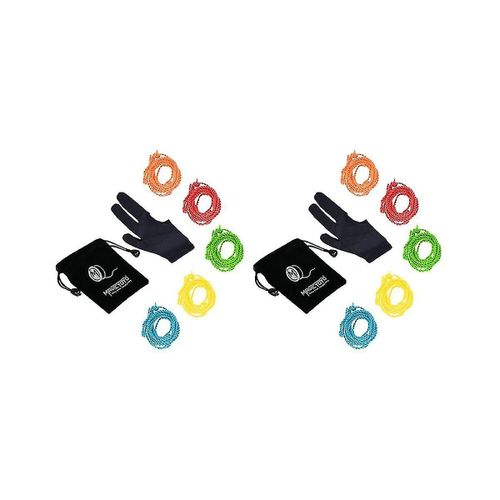 Professional 10 Pcs Yoyo Strings (couleur alatoire), 2 Yoyo Glove, 2 Yoyo Bag Yo Yo Accessoires