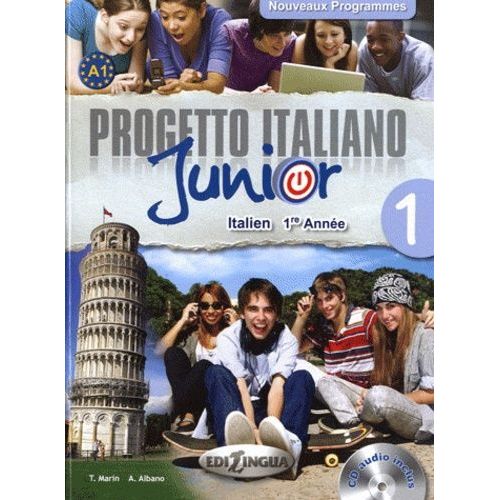 Progetto Italiano Junior 1 - Italien 1re Anne (1 Cd Audio)   de Marin Telis  Format Broch 