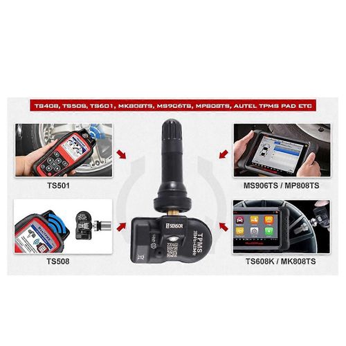 Programmation Du Capteur De Pression Des Pneus 2pcs Pour Ts408 Ts508 Its600 433mhz 315mhz Mx-Sensor Universal 2 Pouces