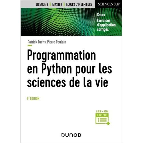 Programmation En Python Pour Les Sciences De La Vie    Format Grand Format 