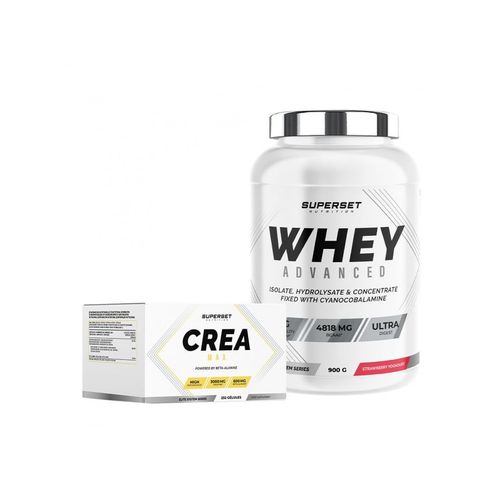 Programme Prise De Muscle Sec Avanc - 100% Whey Proteine Advanced 900g Fraise Yogourt - Cra Max