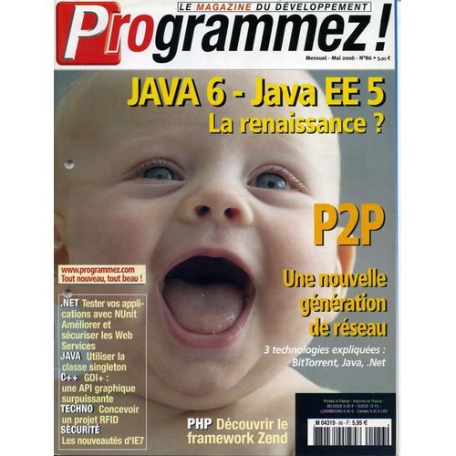 Programmez N86 : Java 6 - Java Ee 5 ,La Renaissance