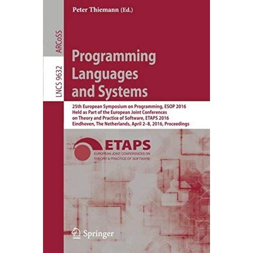 Programming Languages And Systems    Format Broch 