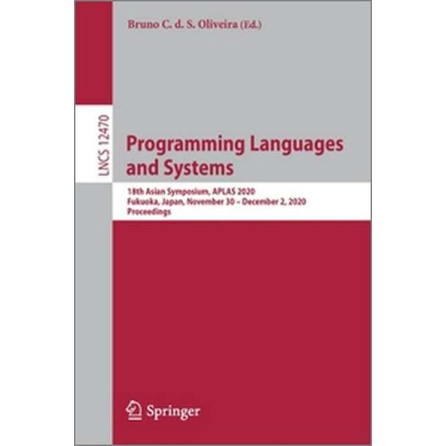 Programming Languages And Systems    Format Broch 