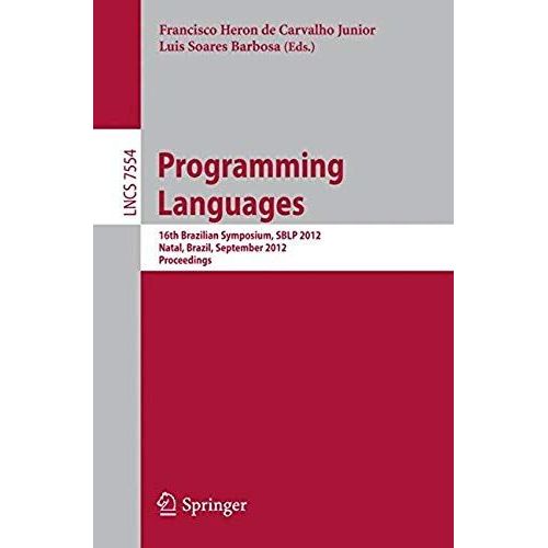 Programming Languages   de Collectif  Format Broch 