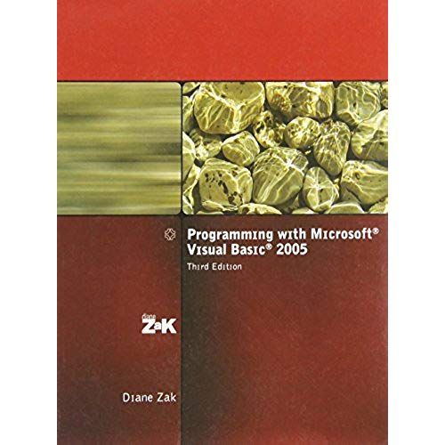 Programming With Microsoft Visual Basic 2005   de Diane Zak  Format Broch 