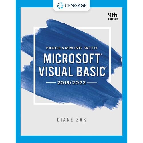 Programming With Microsoft Visual Basic 2019/2022    Format Broch 