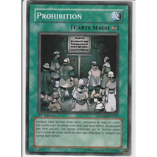 Prohibition Yu Gi Oh C Sdmm-Fr022