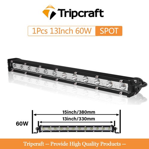 Projecteur De Lumire Led 7 Pouces 72w,2 Pices,Rampe De Conduite,Faisceau Lumineux,Lampe Automatique,Pour Camion Tout-Terrain,Bumosquito,4x4,12v,24v - Type 13in 60w Spot