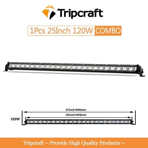 Projecteur De Lumire Led 7 Pouces 72w,2 Pices,Rampe De Conduite,Faisceau Lumineux,Lampe Automatique,Pour Camion Tout-Terrain,Bumosquito,4x4,12v,24v - Type 25in 120w Combo