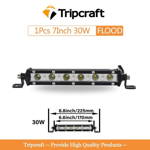 Projecteur De Lumire Led 7 Pouces 72w,2 Pices,Rampe De Conduite,Faisceau Lumineux,Lampe Automatique,Pour Camion Tout-Terrain,Bumosquito,4x4,12v,24v - Type 7in 30w Flood