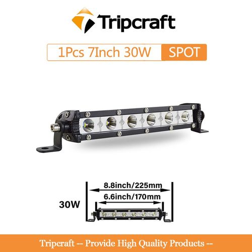 Projecteur De Lumire Led 7 Pouces 72w,2 Pices,Rampe De Conduite,Faisceau Lumineux,Lampe Automatique,Pour Camion Tout-Terrain,Bumosquito,4x4,12v,24v - Type 7in 30w Spot