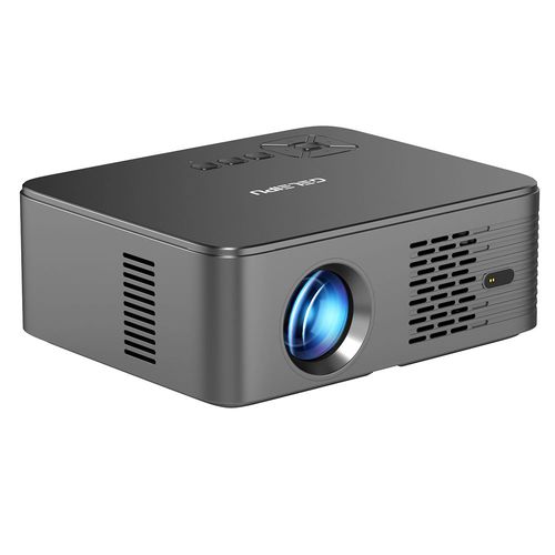 Projecteur GELEIPU X5, 500 ANSI, 1080P natif, 4K pris en charge, Android 12, mise au point automatique, WiFi 2,4G+5G, Bluetooth 5.0, haut-parleurs stro 5W*2 - Prise UE