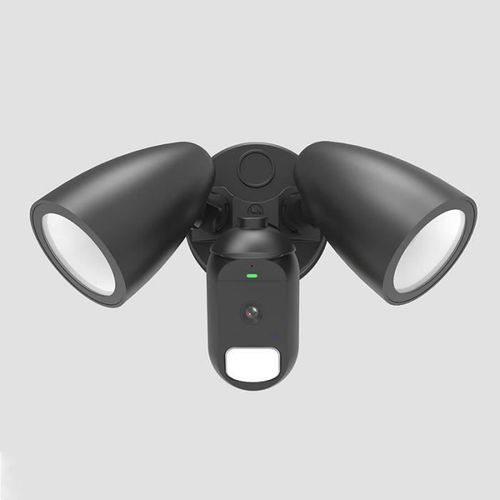 Projecteur Led 2x12w  Dtecteur Diffuseur Transparent Avec Camra De Surveillance