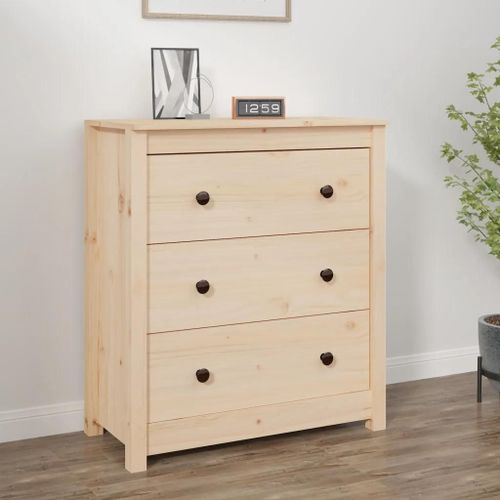 Prolenta Premium - Buffet 70x35x80 Cm Bois Massif De Pin