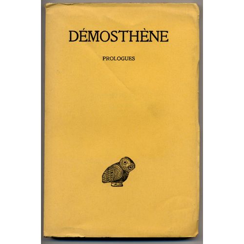 Prologues   de DEMOSTHENE