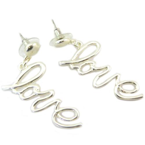 Promo -56%, Dolce Vita [P6406] - Boucles Crateur "love" Argent - 55x20 Mm