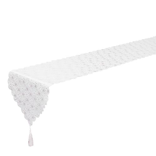 Promotion! Chemin De Table De Nol Bronzant, Napperon Avec Pompon, Feuille D'toile, Flocon De Neige, Dcorations De Table Pour Nol