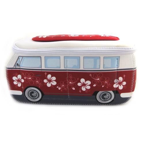 Promotion ! Trousse De Toilette 'volkswagen' Rouge Blanc - 29x13x11. 5 Cm