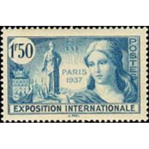 Propagande Pour L?Exposition Internationale De Paris Anne 1937 N 336 Yvert Et Tellier Luxe