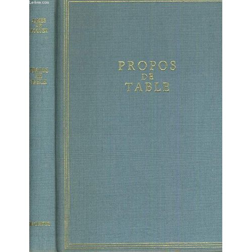 Propos De Table   de James De Coquet  Format Cartonn 