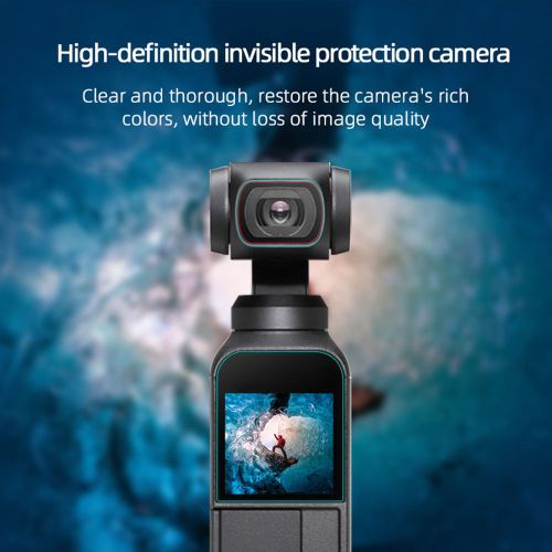 Protecteur D'cran  Lentille En Verre Tremp, Transport D'lments De Camra Portable Pour Dji Pocket 2, Accessoire De Camra  Cardan