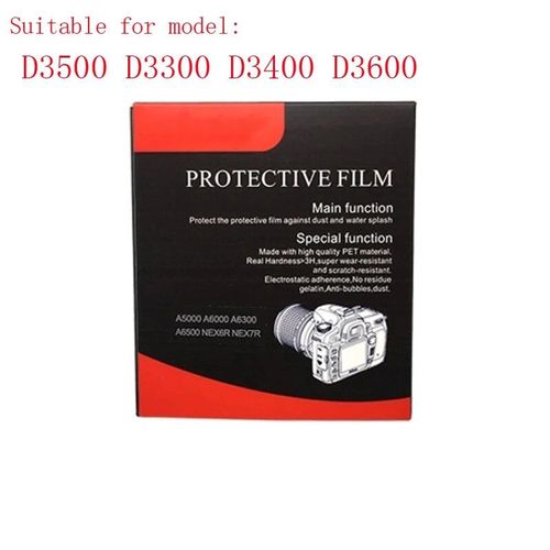Protecteur d'cran d'appareil photo pour Nikon,Film de protection en verre tremp pour D3300 D3400 D7000 D7100 D7200 D5200 D5300 D5500 - Type D3500D3300D3400D3600