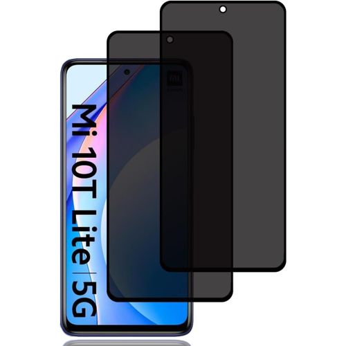 Protecteur D'cran En Verre Tremp Anti-Espion Pour Xiaomi Mi 10t Lite 5g - 9h Duret, Confidentialit Totale, Anti-Rayures/Empreintes, Kit 2 Films Sans Bulles + Accessoires
