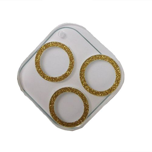 Protecteur D'objectif De Camra Scintillant Or Iphone 14 Pro Max