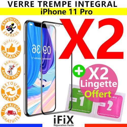 Protection Verre Trempe Ecran Intgral Iphone 11 Pro Noir