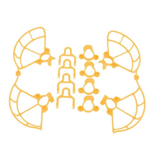 Protections D'hlice Pales Housse De Protection + Train D'atterrissage Surlev Pour Dji Spark (Jaune)