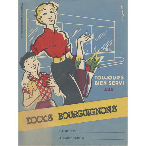 Protge Cahier Publicitaire Ancien ( Avec Les 4 Tables De Calculs Au Verso ) ; 