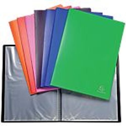 Protge-Documents Soud Exacompta Opaque Polypro 40 Pochettes A4 Assortiment - 10 Units
