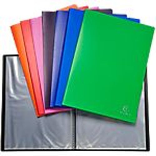 Protge-Documents Soud Exacompta Opaque Polypro 50 Pochettes A4 Assortiment - 10 Units