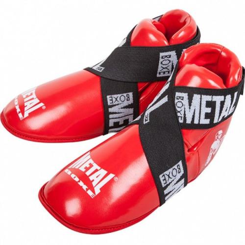 Protges Pieds Full Contact Rouge Metal Boxe - Xl