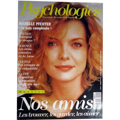 Psychologies - Octobre 1992 -  N 102 : Michelle Pfeiffer : 