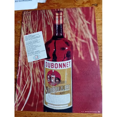 Publicit Ancienne Authentique Annes 50/60 Aperitif Dubonnet