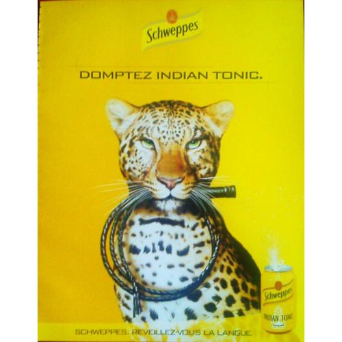 Publicité Ancienne Mai 2002 Pour La Boisson Gazeuse Schweppes Indian Tonic Rakuten 