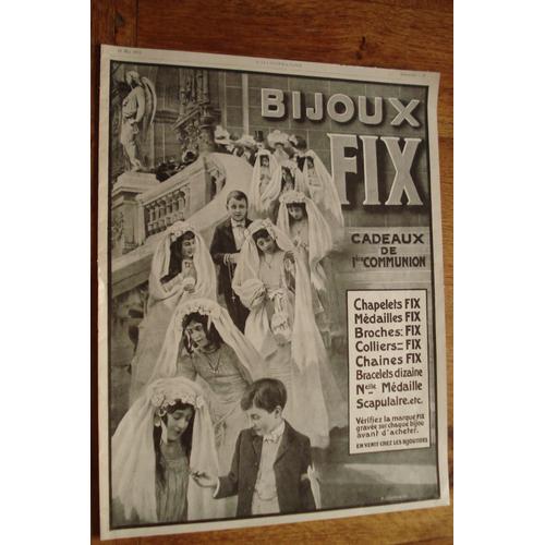 Publicit Annes 1914 Bijoux Fix