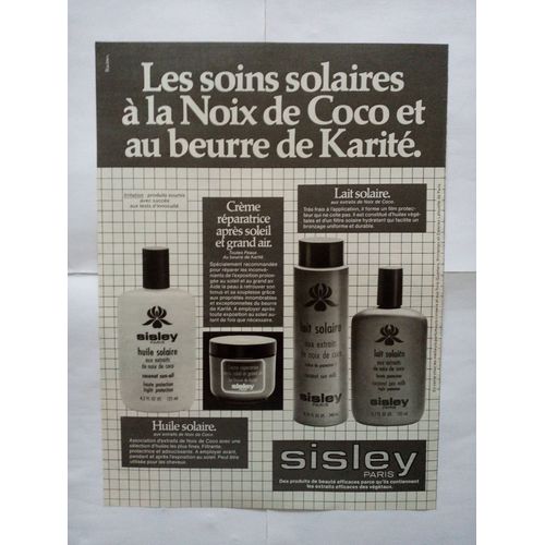 Publicit Papier Ancienne (Juillet 1981) Pour Les Produits Solaires 