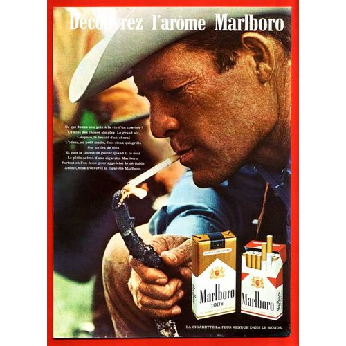 Publicit Papier - Cigarettes Marlboro De 1973