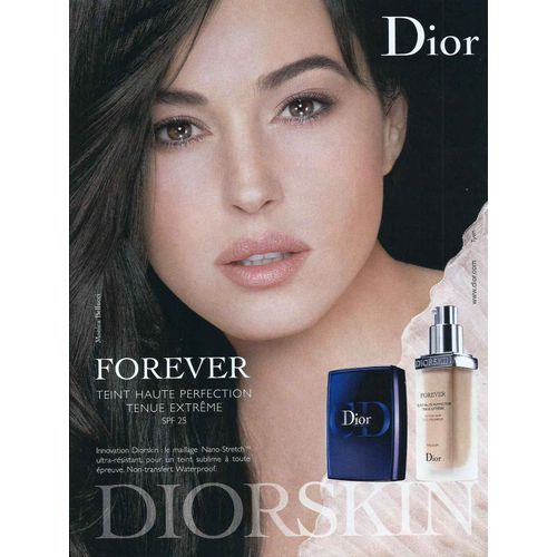 Publicit Papier - Teint Forever De Dior, grie Monica Bellucci De 2008