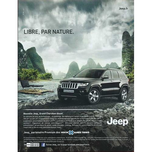 Publicit Papier - Voiture Jeep Grand Cherokee De 2012
