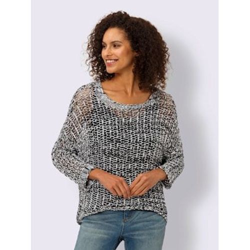 Pull 2 En 1 Avec Dbardeur En Jersey - Linea Tesini - Noir-Blanc Chin