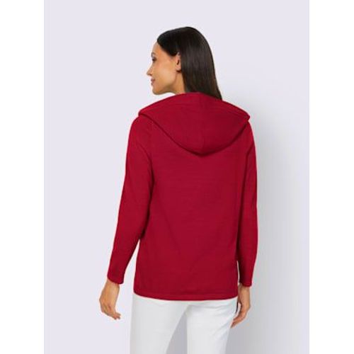 Pull  Capuche Capuche Avec Coulisse Et Lien  Nouer - Rick Cardona - Rouge