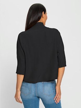Pull  Col Montant 50% Viscose - Rick Cardona - Noir