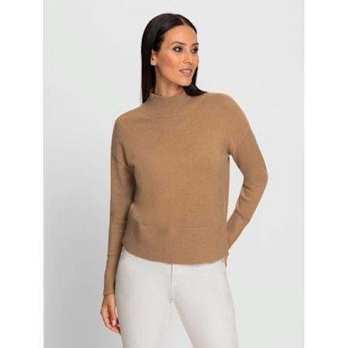 Pull  Col Montant Bords-Ctes Tendance - Rick Cardona - Couleur Chamois