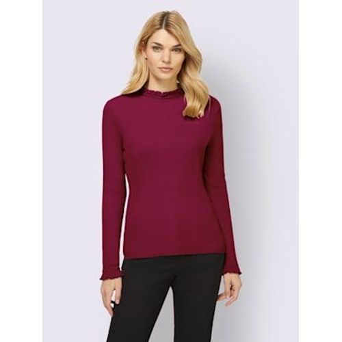 Pull  Col Montant Col Montant Fronc - Linea Tesini - Bordeaux